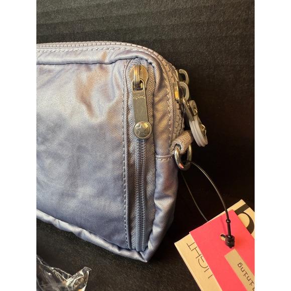 Kipling MERRYL 2-In-1 Convertible Crossbody Waist Bag KI9389 Pebble Blu Metallic - Picture 7 of 14